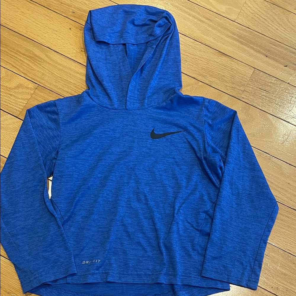 Nike Royal Blue Hoodie with Black Logo